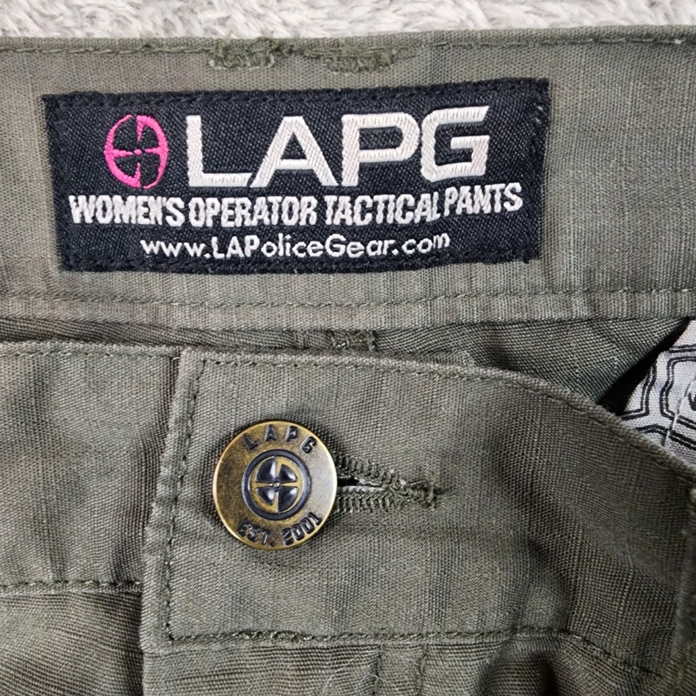 LA Police Gear Pants Womens 16 Long OD Green Ripstop Operator Tatcical Wear - Picture 3 of 13